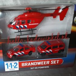 1-1-2 brandweer set 3 delig