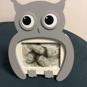 Fotolijst uil grijs