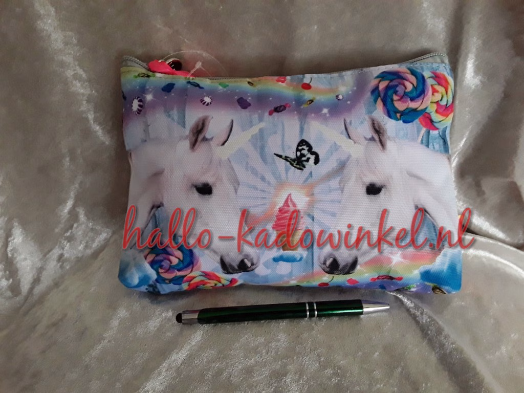 Groot etui unicorns 17x24x4 cm
