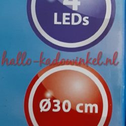 wandklok met led lampjes