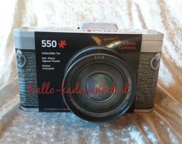 Puzzel Classic Camera Tin
