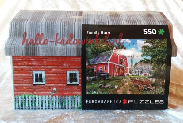 Puzzel Family Farm Tin