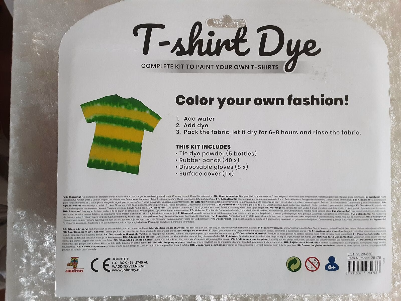 Verf je eigen t-shirt