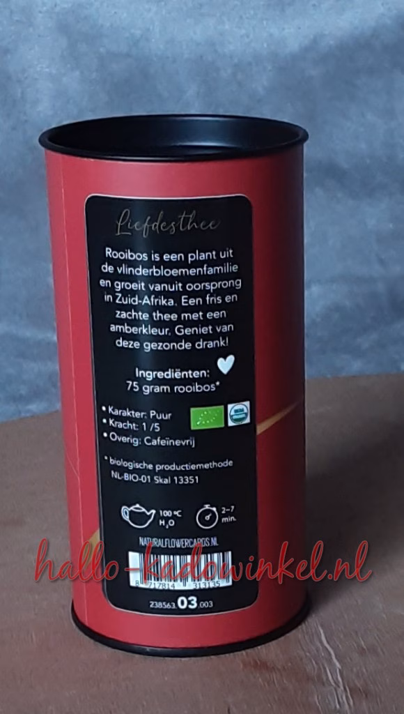Liefdes thee rood