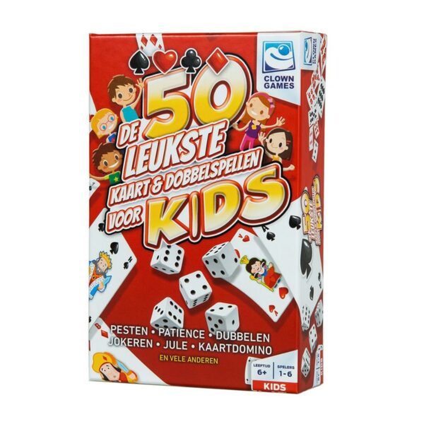 50 kaart/dobbelsteenspelen kids