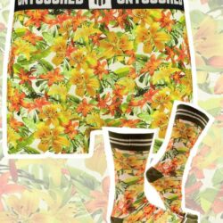 Tropical flower boxer en sokken