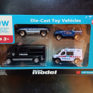 Die Cast Politieset 4delig