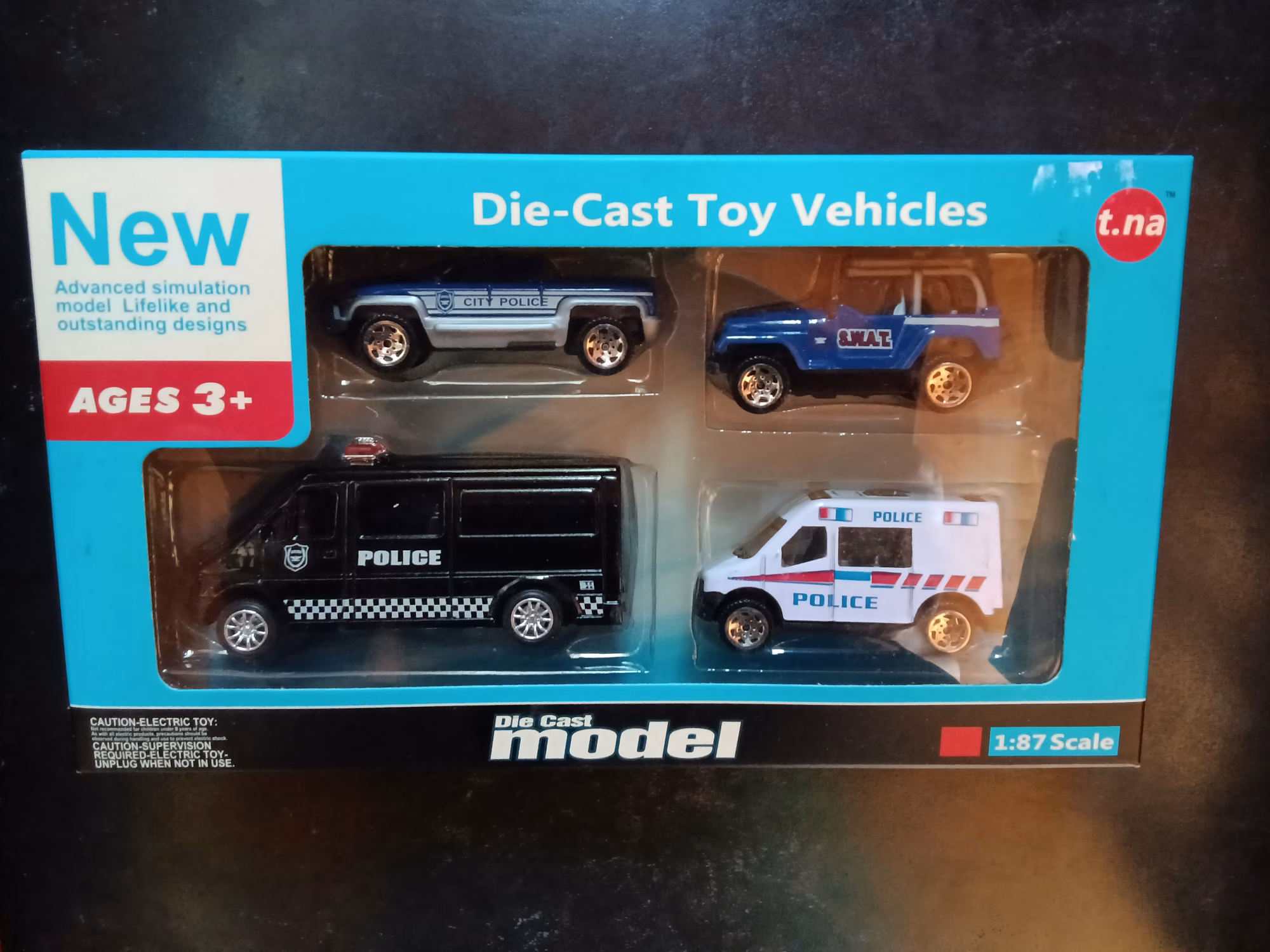 Die Cast Politieset 4delig